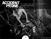Tablet Screenshot of accidentprone.com